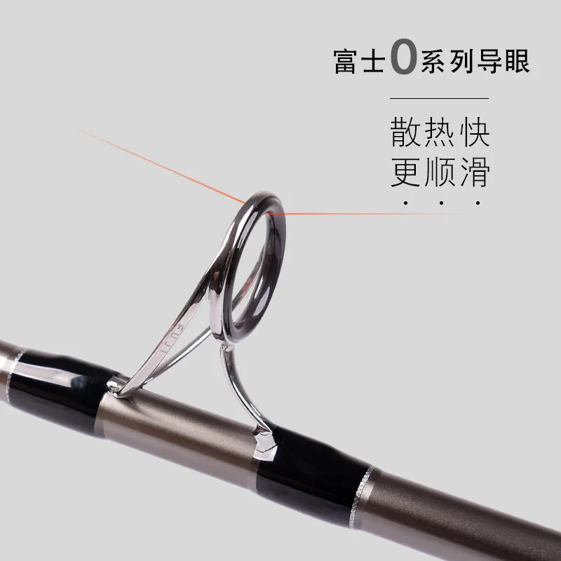 ECOODA-caña de pescar giratoria para cola de pelo, piezas FUJI completas, 1,9/2,05/2,3/2,6 m, potencia de arrastre, 5-10kg - imagen 3