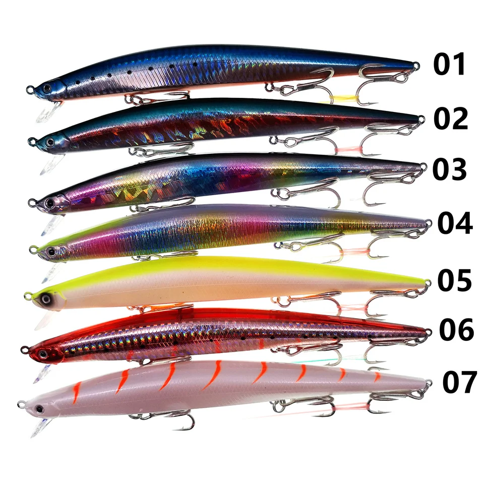 SWOLFY-señuelo de pesca, cebo duro de 175mm, 30g, lubina flotante, pez de playa, Océano leurre, 2 uds. - imagen 2