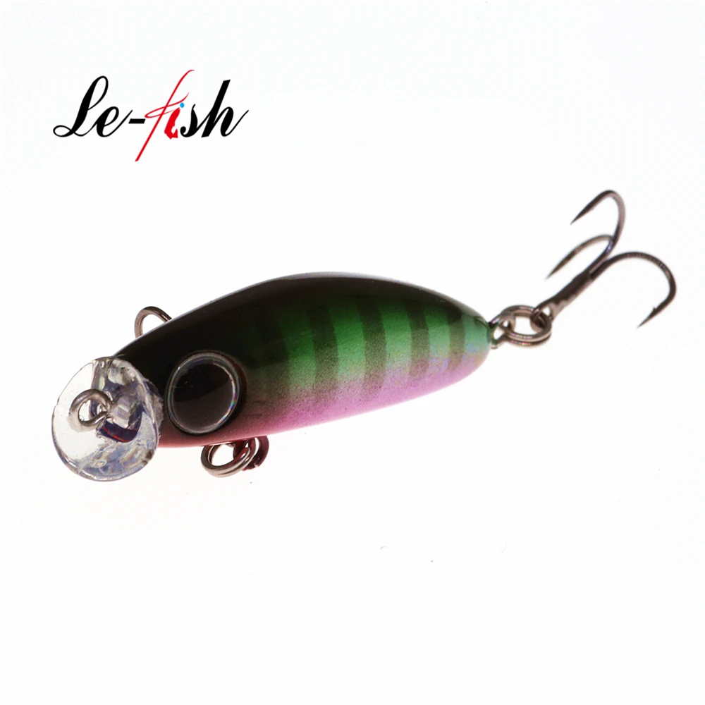 Le fish-señuelo de pesca ultraligero de diseño japonés, 2,3g, 35mm, Minnow flotante, Mini cebo duro para perca, trucha, lubina, novedad - imagen 5