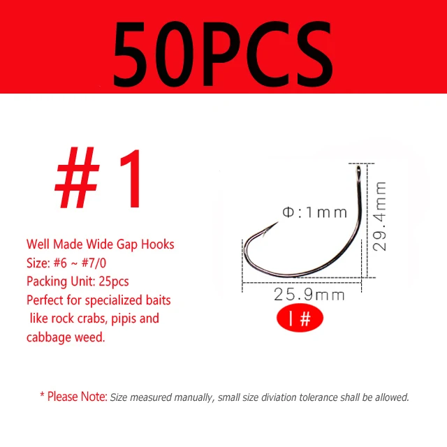 50pcs size 1
