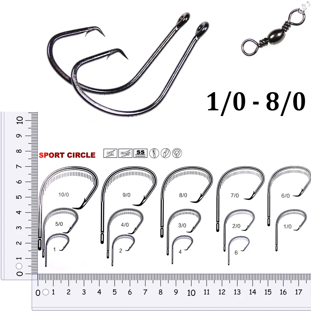 Elllv-Cebo brillante para pesca en el mar, 10 bolsas, Sabiki Rigs, 2/3 ganchos con barril giratorio, rosa, amarillo, verde, rojo, azul, 1/0 - 8/0 - imagen 3