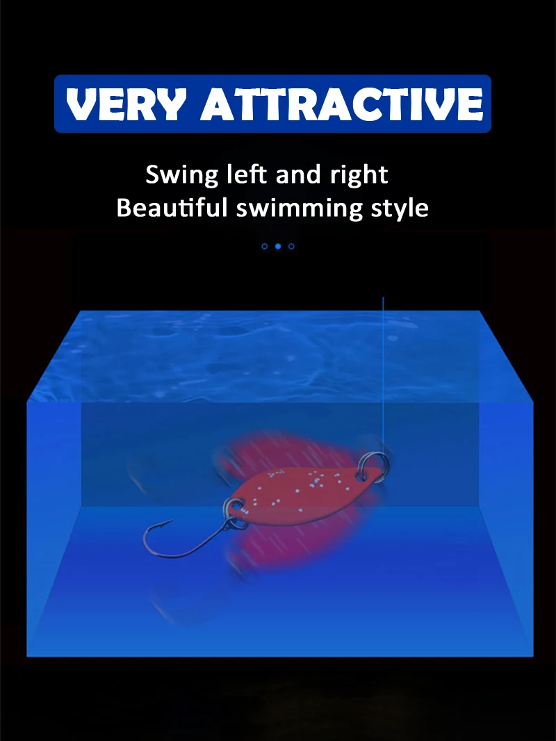 JYJ-señuelo de cuchara de Pesca de 2,5g, 3,5g y 5g, cebo de natación de lentejuelas Isca, señuelo de trucha Artificial, aparejos de Pesca, cucharas de Leurre Truite - imagen 5