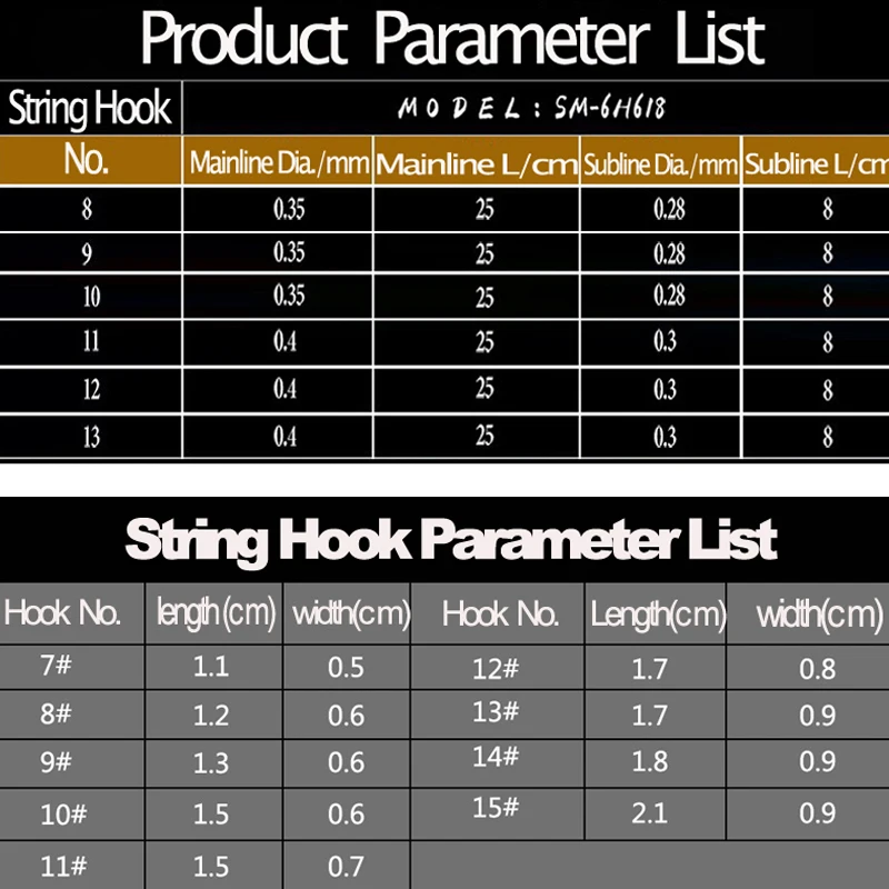 Señuelos de Pesca luminosos de agua salada, aparejo Sabiki, ganchos de cuerda de acero al carbono, alambre largo, Flash de color, cebo Artificial #7-#15, 6 unidades por lote - imagen 2
