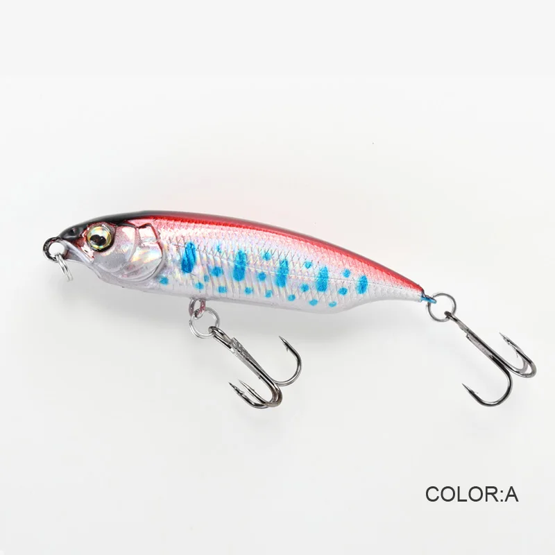 Señuelo de pesca de 59mm y 5,5g, Mini pececillo de agua que se hunde, lápiz duro, artificial, pequeño, Crankbait, Wobblers, cebo duro - imagen 3