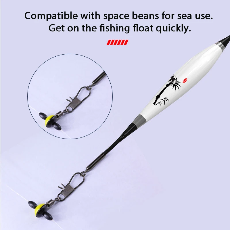 TIANNSII-conector de flotadores de pesca de acero inoxidable, boya Bobber de tipo recto, tubo fijo para accesorios de pesca, 30 piezas - imagen 4