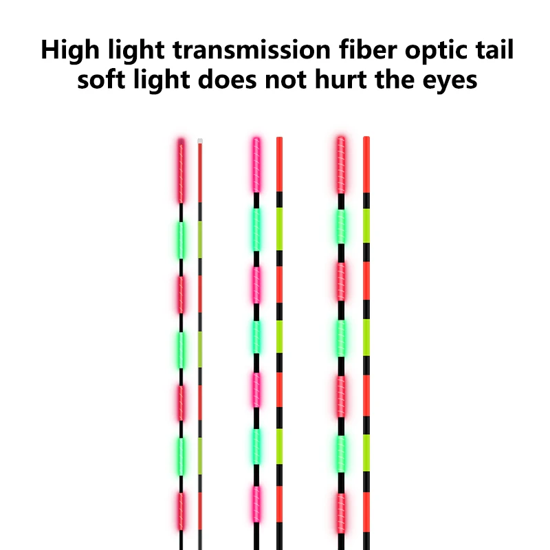 Flotadores de pesca luminosos, 3 CR425, 3 tubos de flotación, 1 bolsa de ganchos, nanoboya eléctrica de noche, accesorios de herramientas de pesca de agua dulce Boya, 3 uds. - imagen 2