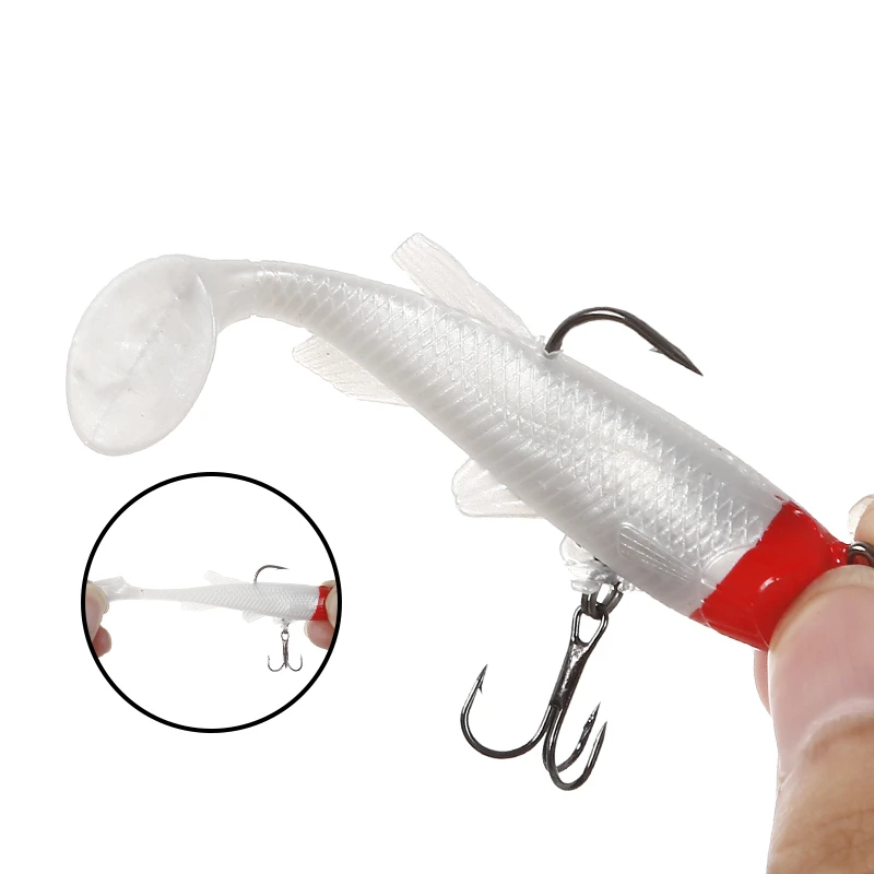 T Tail-Cebo blando de silicona, 8,5 cm, 13g, productos para pesca en el mar, aparejos artificiales - imagen 5