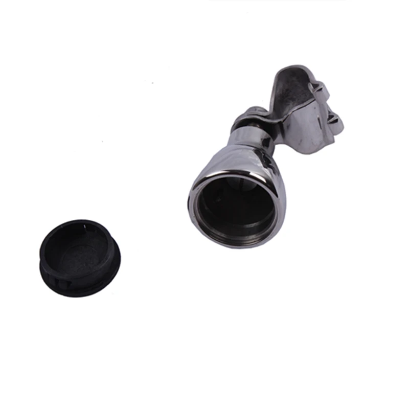 Pomo de volante de acero inoxidable 316 con tapa negra, accesorio para barco marino, yate, Kayak - imagen 4