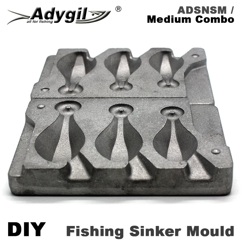 Adygil Molde plomo Pargo 3 cavidades pesca artesanal - imagen 5