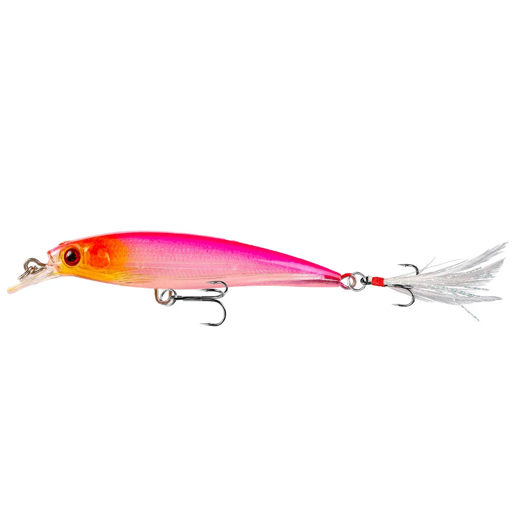 Señuelo de pesca hundido Crankbait de plástico duro, 7,2g, 9cm, cebo Artificial de pececillo, ojos 3D, aparejos de pesca para lubina, Lucio, carpa, 1 Uds. - imagen 5