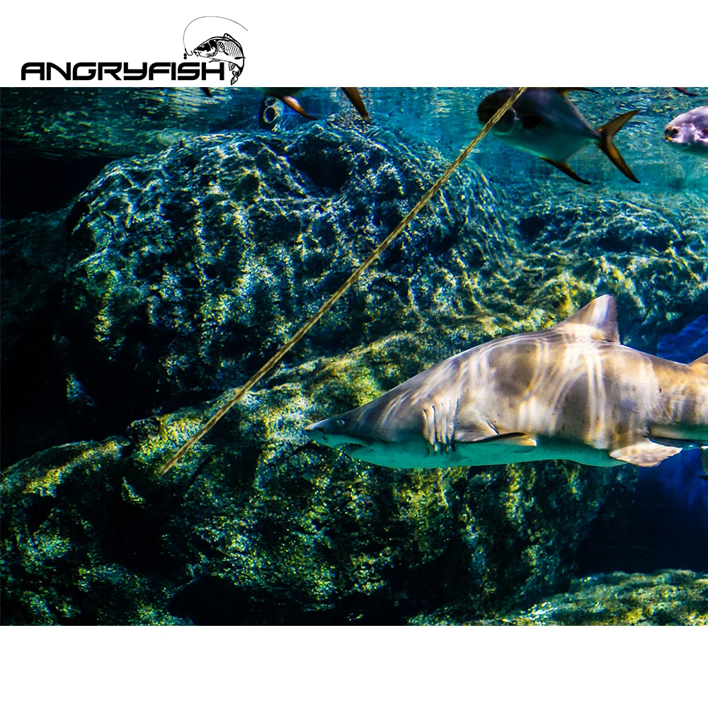 Angryfish-línea de pesca trenzada de 8 hebras, 300M, PE, multifilamento, Camouflag, 10-80LB, para agua de mar y agua dulce - imagen 5