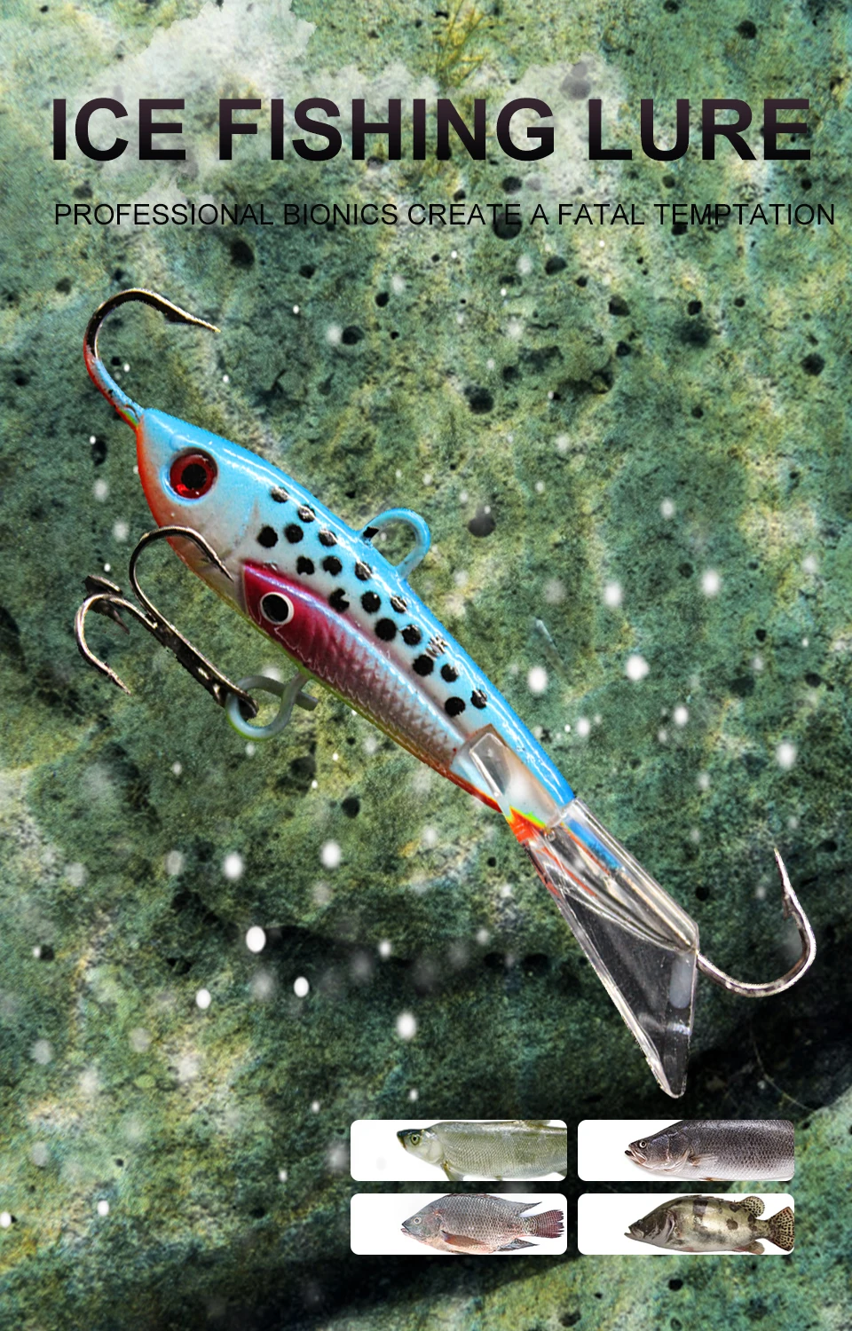 Experimente la emoción de la pesca en el hielo con nuestro señuelo innovador diseñado para pescadores profesionales