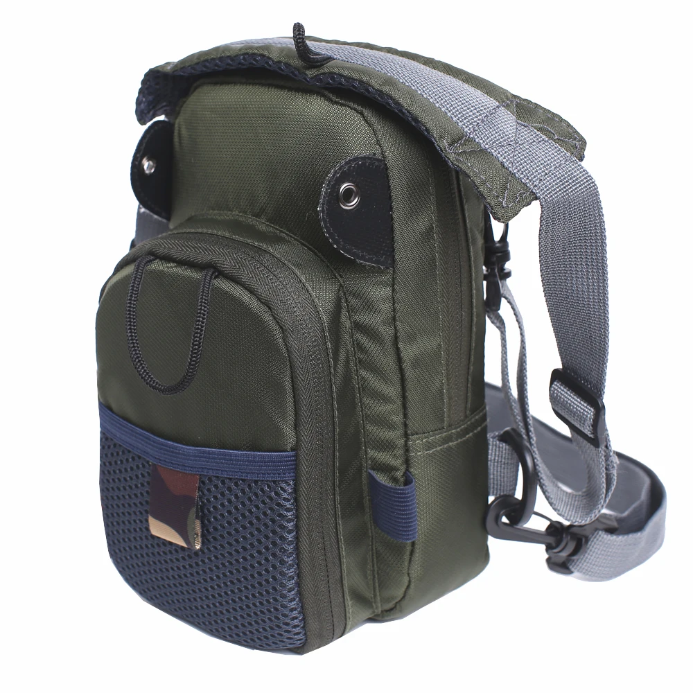 Bolsa de pecho pequeña para pesca con mosca, riñonera ligera, bolsas de almacenamiento de aparejos de pesca para hombres y mujeres, novedad - imagen 4
