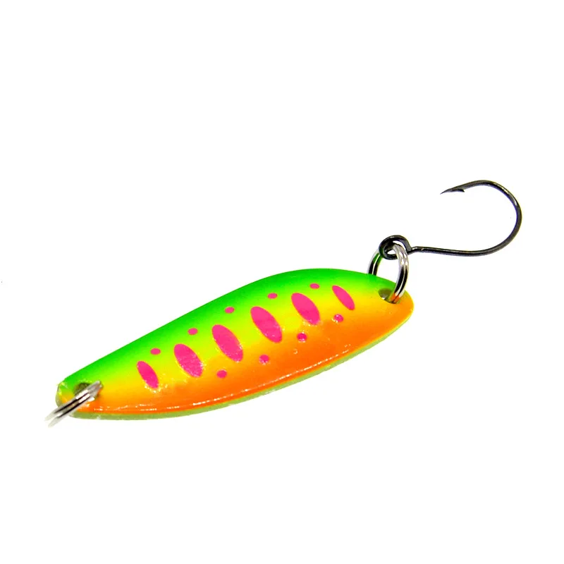 WALK FISH-Señuelos de pesca con plantilla de Metal, 5G, cucharas, lentejuelas, plantilla de fundición, señuelos con un solo gancho, aparejos de pesca de lubina y trucha, 5 uds. - imagen 5
