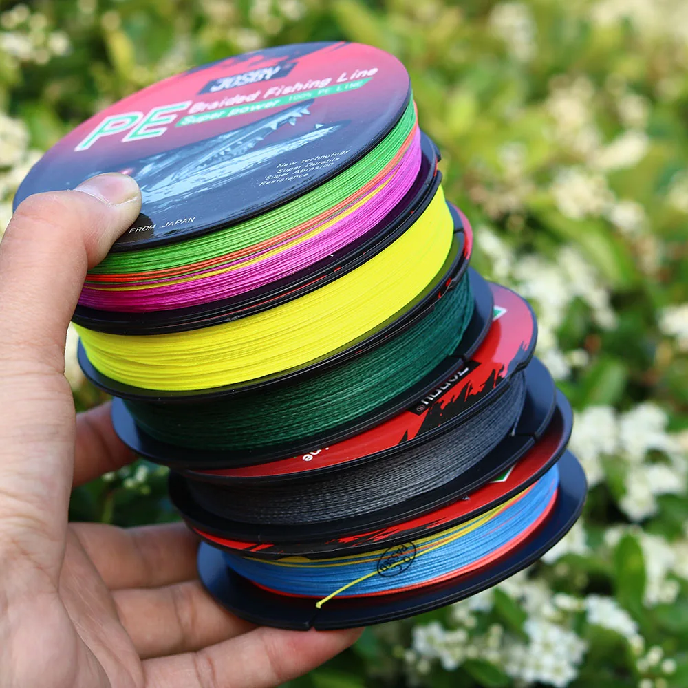 JOSBY-sedal trenzado de 8 hebras para Pesca de carpa, accesorios de Pe, todo para mosca, monofilamento de 100M, 200M, 300M, 500M - imagen 5