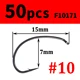 50pcs size 10