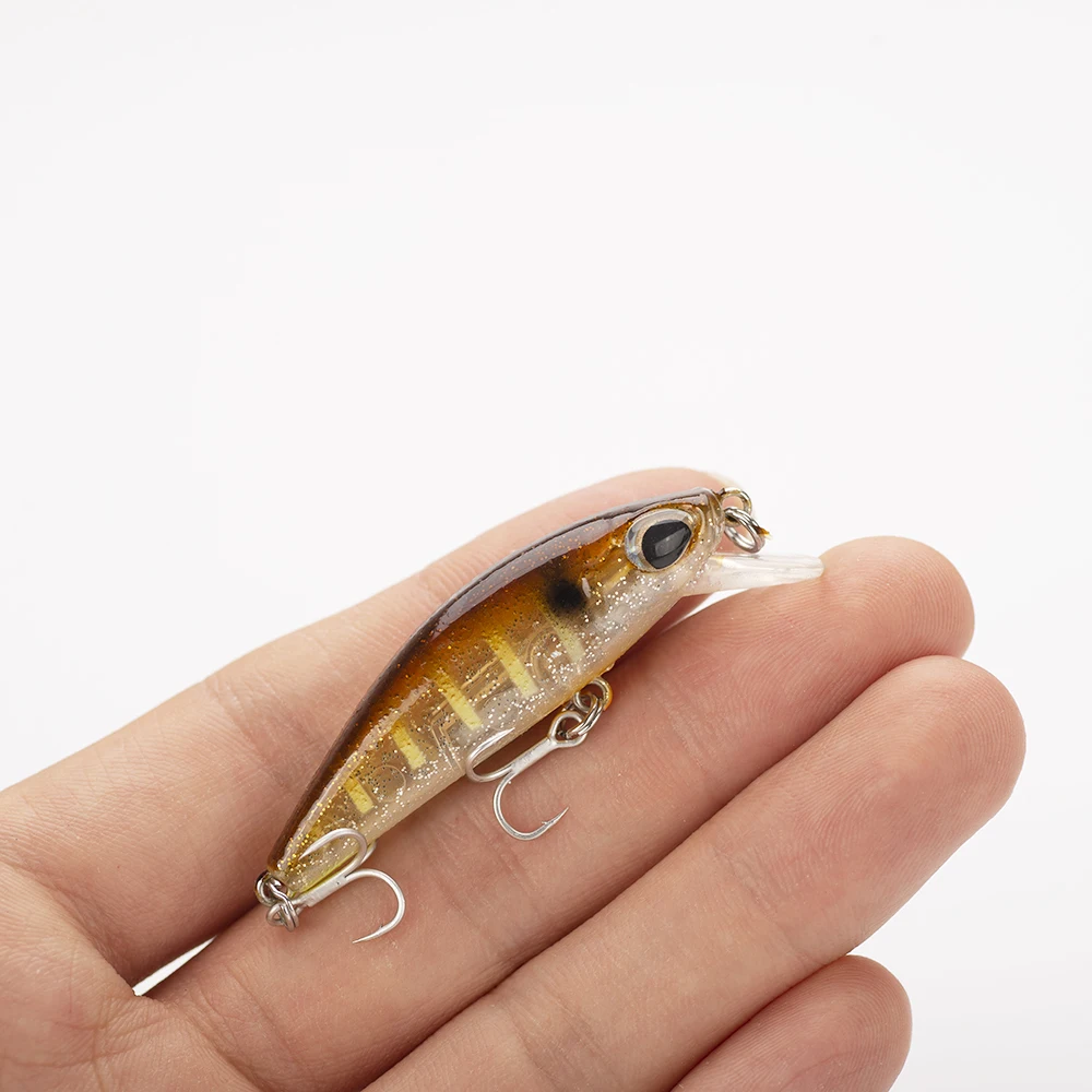 Señuelo de Pesca Wobbling de diseño japonés, 1 piezas, 5,5 cm/6,5g, Minnow, Isca, cebos artificiales para lubina, perca, Lucio, trucha - imagen 3