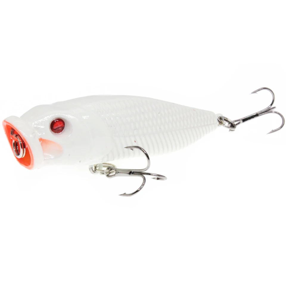 Whopper Plopper de calidad, 70mm, 8,5g, señuelo de pesca TopWater Popper, cebo duro Wobblers giratorio, aparejos de pesca de cola suave, 1 ud. - imagen 5