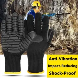 Guantes de protección antivibración, resistentes a golpes, absorbentes, seguridad, trabajo mecánico