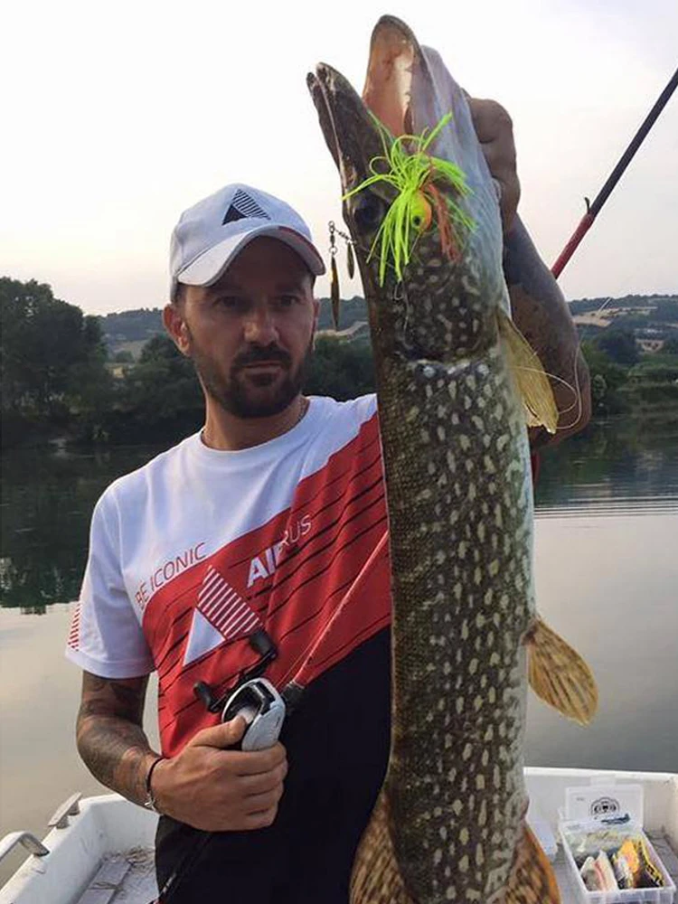 ELITELURE CFS 10g/14g doble hoja de Metal cebo giratorio cuchara señuelo Swimbait Wobblers Spinnerbait aparejos de aparejo para pesca de Lucio - imagen 5