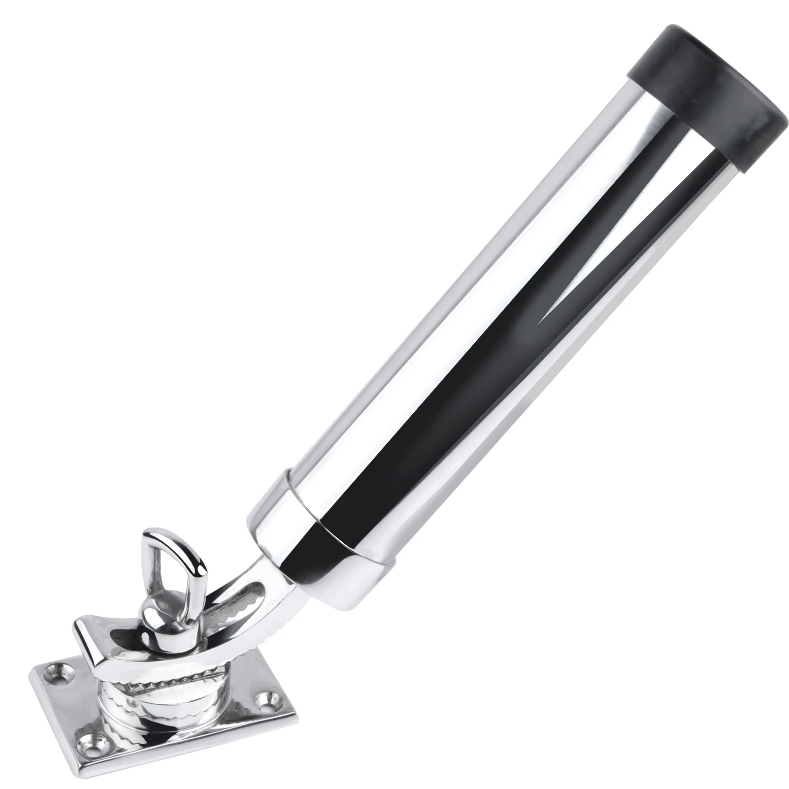 Portacañas para barco en acero inoxidable 316 — base ajustable
