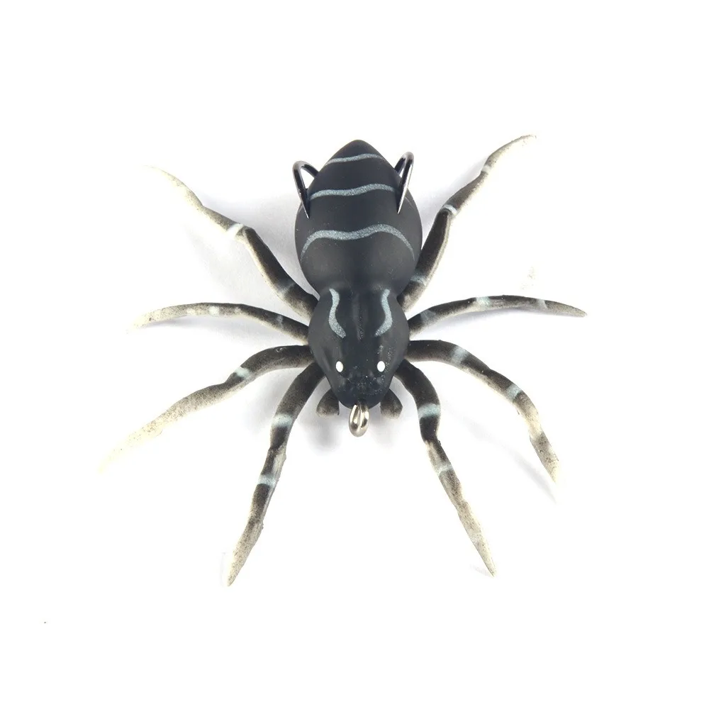 Una araña negra estilizada con rayas blancas perfectas para un proyecto de diseño creativo