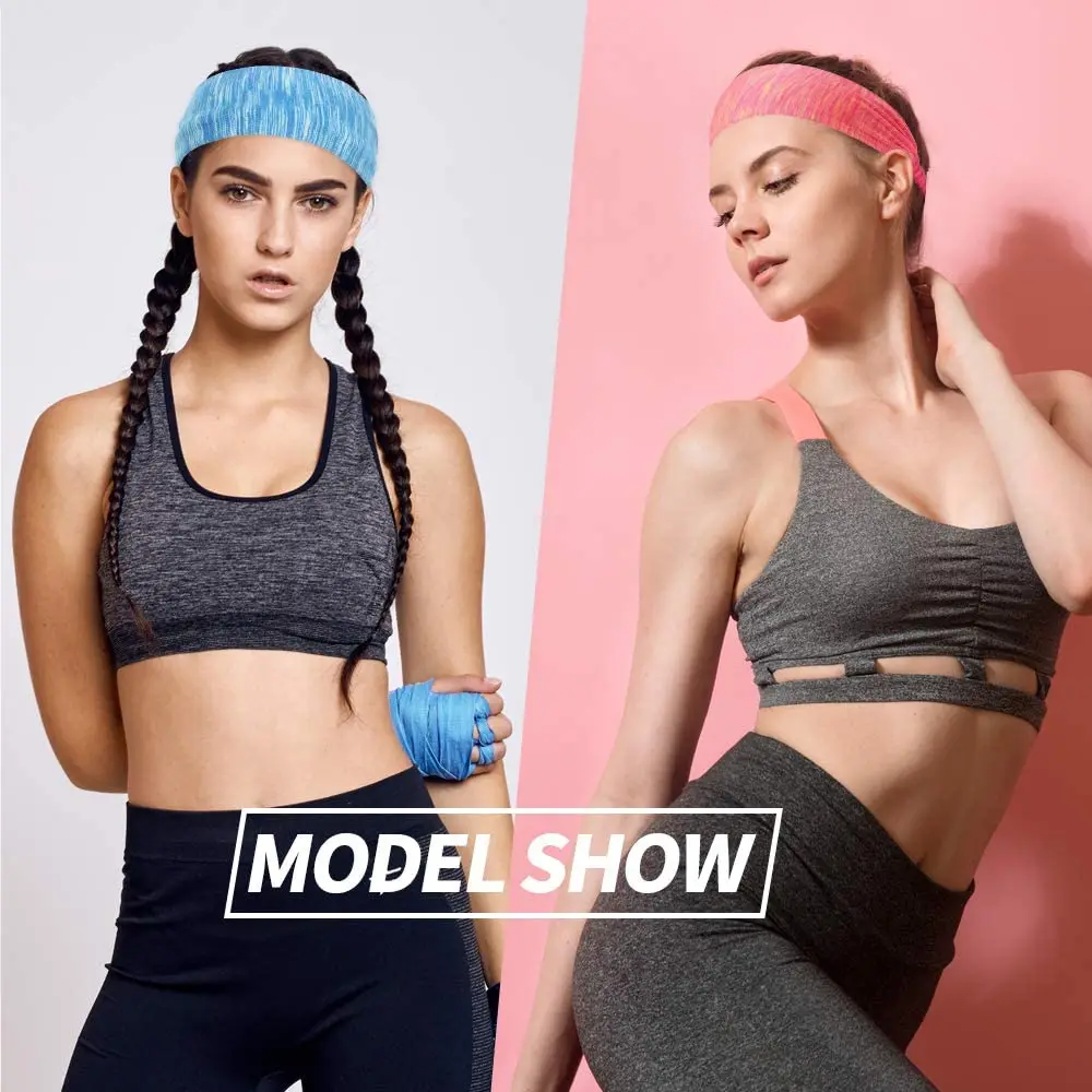 Bandas elásticas para cabello deporte hombre mujer sudor fitness - imagen 2
