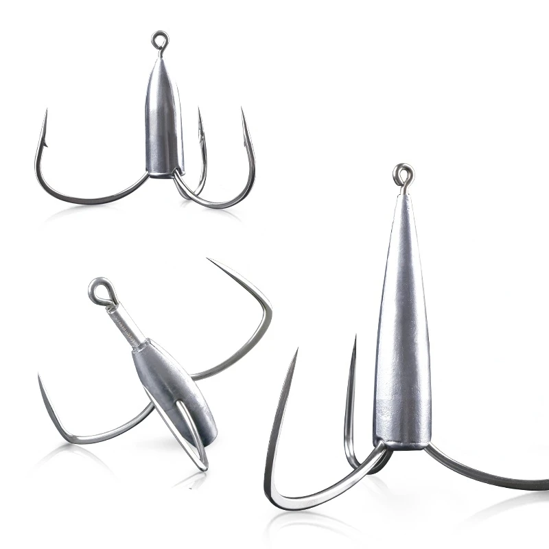 Anzuelos triples De acero al carbono, Anzuelos De Pesca, Anzuelos De Mar, Anzuelos De Triple púas, Anzuelos antióxido - imagen 2