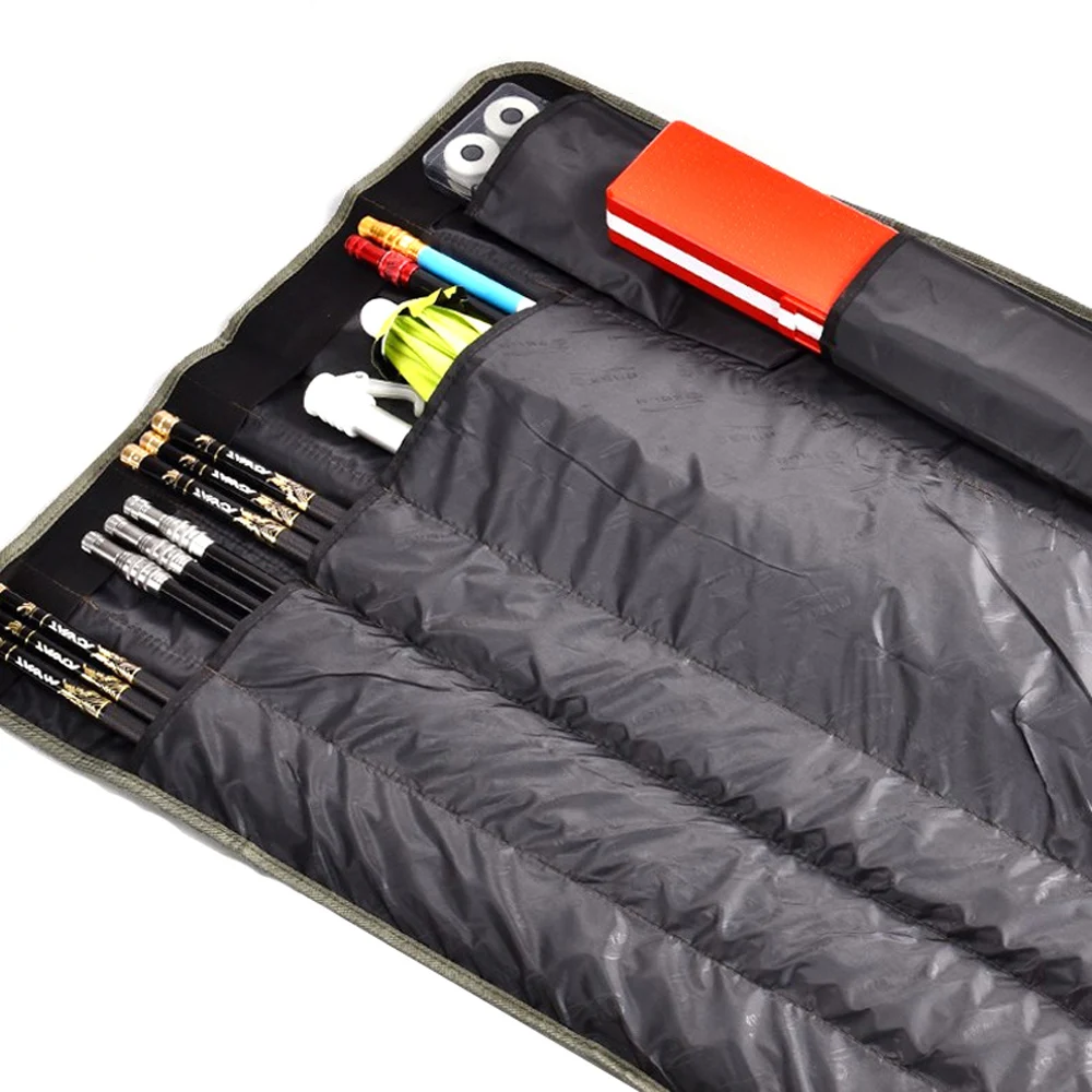 Bolsa para caña de pescar de 150cm, estuche portátil de una sola capa, carrete de pesca, accesorios de almacenamiento de señuelos, bolsa de paraguas plegable enrollable - imagen 4