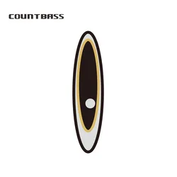 Countbass 100 Uds. Señuelos de pesca holográficos láser 2D ojos 34,3x8,2mm accesorios de pesca para plantillas de metal largas