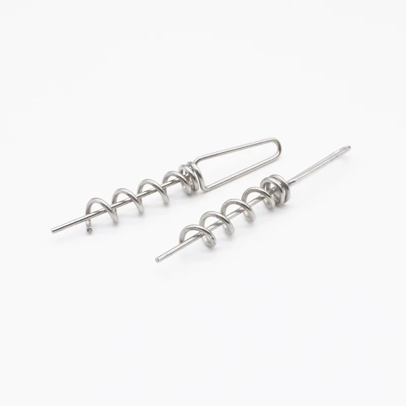 1000 Uds flotador de Pesca de mar hebilla fija resorte cebo suave conector bloqueo Pin 304 señuelo aparejos de Pesca accesorios Pesca Peche - imagen 2