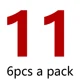 11  6pcs per pack