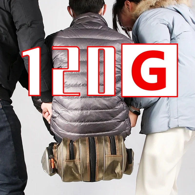 Nuevo 130CM pesca Rod bolsa de equipo de pesca portátil multifuncional vientre pesca bolsa de almacenamiento de tres capa engrosada bolsa X637G - imagen 4