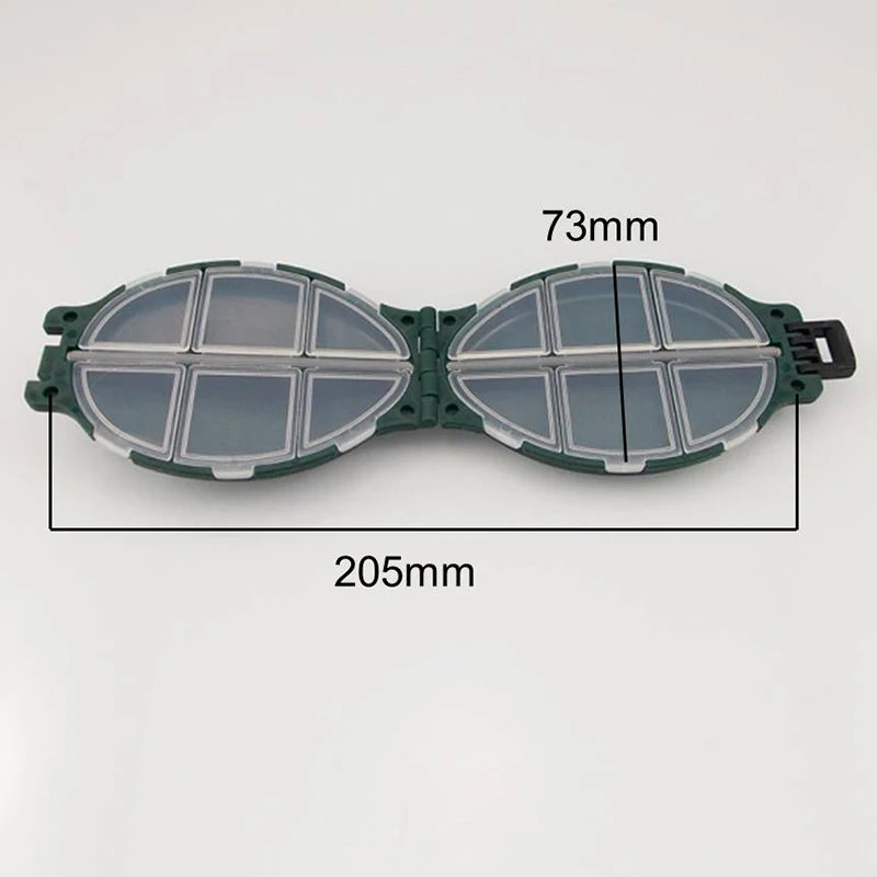 ESFISHING-Mini cajas de aparejos de pesca, estuche de almacenamiento de anzuelos, compartimentos, soporte de almacenamiento de plástico, accesorios de pesca - imagen 4