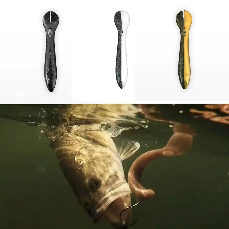 Señuelo Artificial de silicona con mecanismo deslizante para pesca, cebo móvil, accesorios, aparejos, 1 Uds.