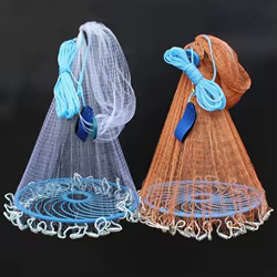 Finefish-red de pesca fundido, malla pequeña, estilo americano, herramienta de caza al aire libre