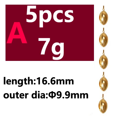 5pcs A type 7g
