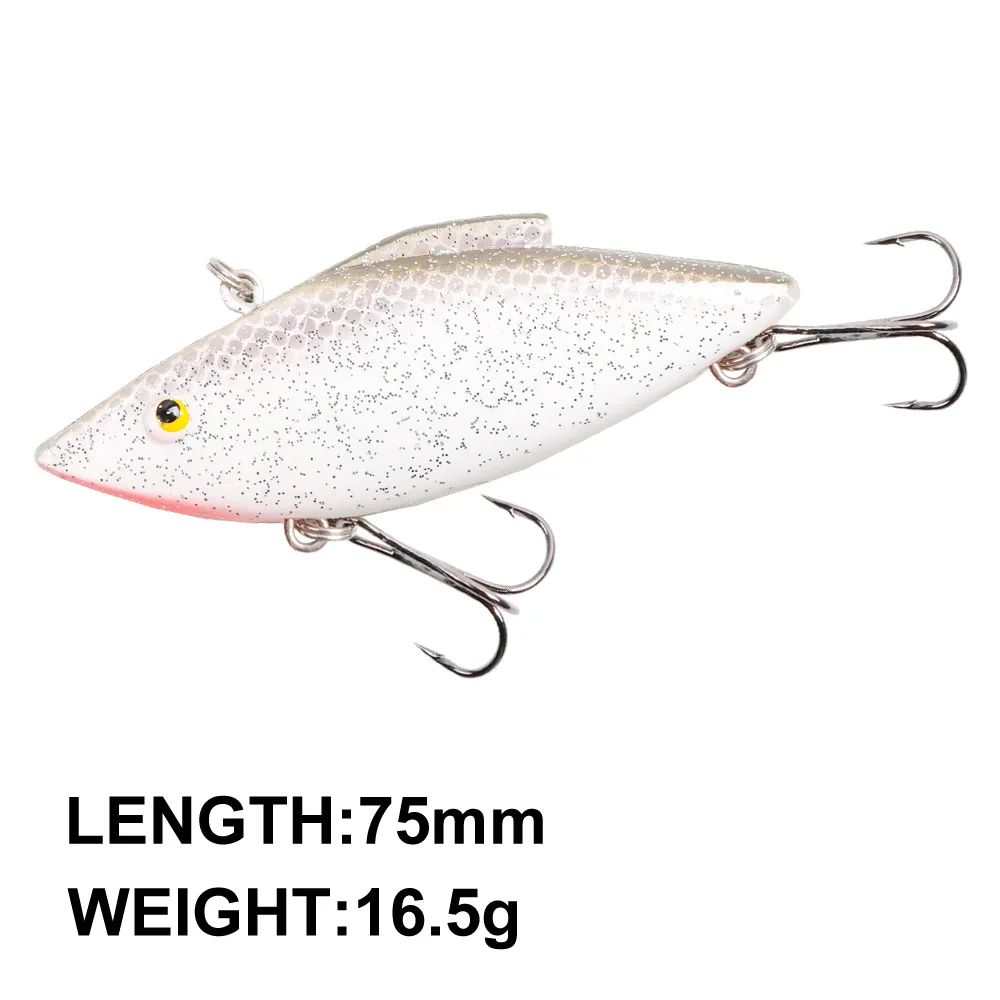 Cebo giratorio de Metal VIB, cebo Artificial de hundimiento, Wobbler para nadar, señuelos duros de plástico Crankbait, cebos giratorios de buceo en el mar de invierno, 1 unidad - imagen 4