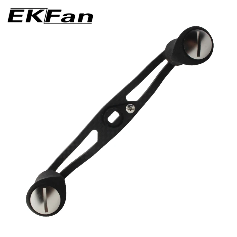 EKfan 7*4/8*5mm fibra de carbono 120MM mango de carrete de pesca y perillas de EVA para piezas de balancín de carrete de pesca Baitcasting - imagen 4