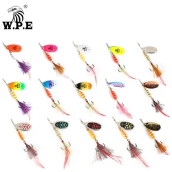 W.P.E Cuchara Spinner con anzuelo de muelle para carpa