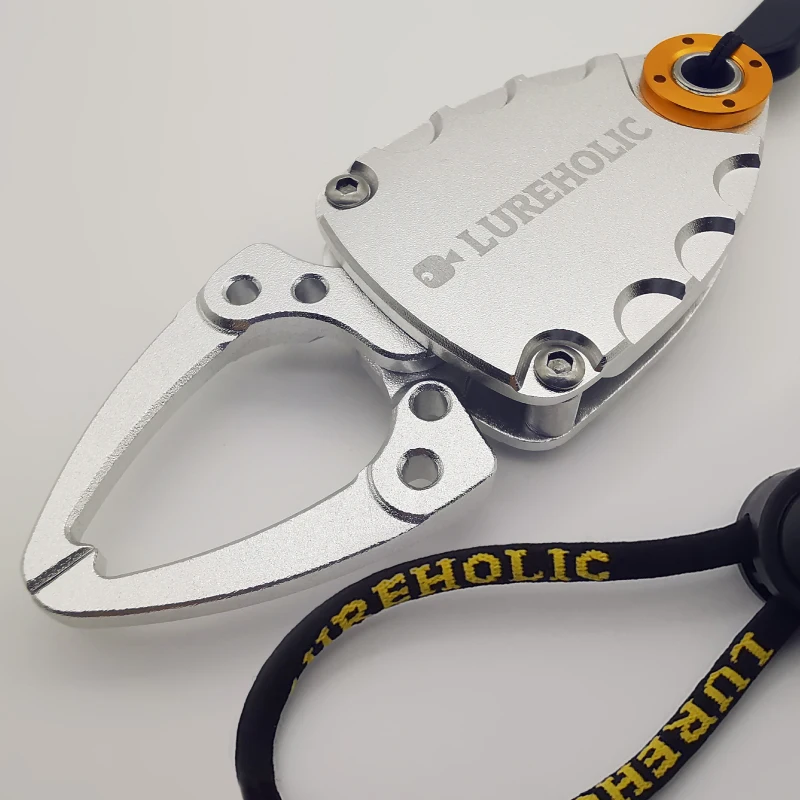 Lureholic-Mini agarre de labio de pescado de aleación de aluminio, agarre de pesca, alicates de Control, removedor de anzuelos, herramienta de aparejos de pesca con señuelo - imagen 5