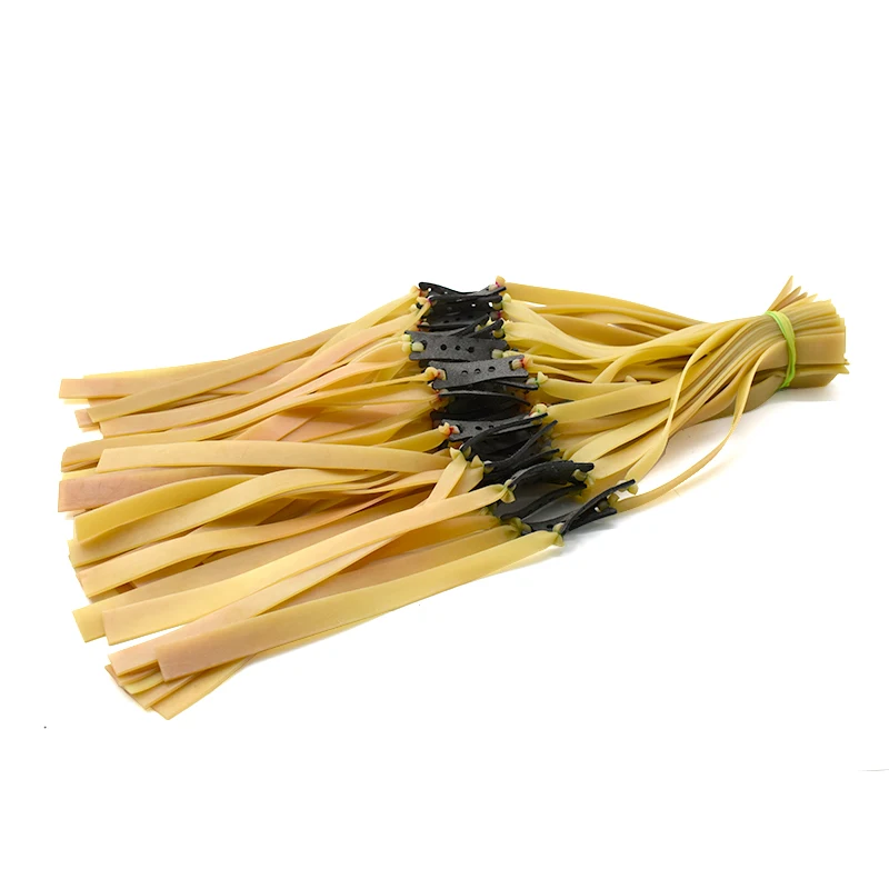 Bandas de goma de látex Natural para caza al aire libre, 3/6/9 piezas, 1,5 Mm, planas, gruesas, para tirachinas, catapulta, accesorios de tiro divertidos, nuevo - imagen 4