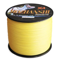 Cable de línea de pesca trenzado, 4 hebras, 2000M de largo, PE, multifilamento