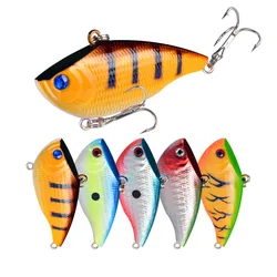 Señuelos de Pesca con vibración, cebo duro de plástico VIB, 5,5 cm/7,5g, Crankbait, Wobblers, Artificial, Lucio, Pesca aparejos de Pesca, 1 Uds.