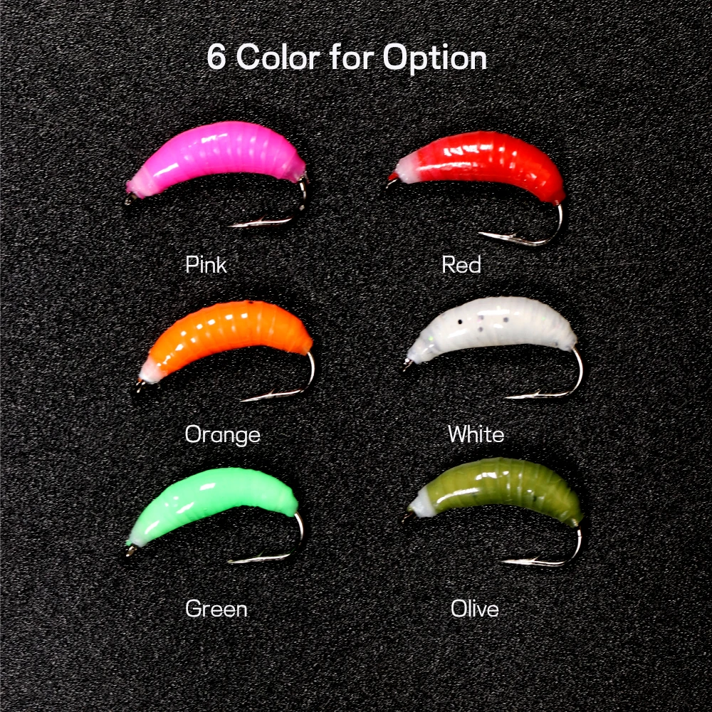 WIFREO-señuelo de gusano de tierra para perca de trucha, 8 Uds., n. ° 10 - imagen 4