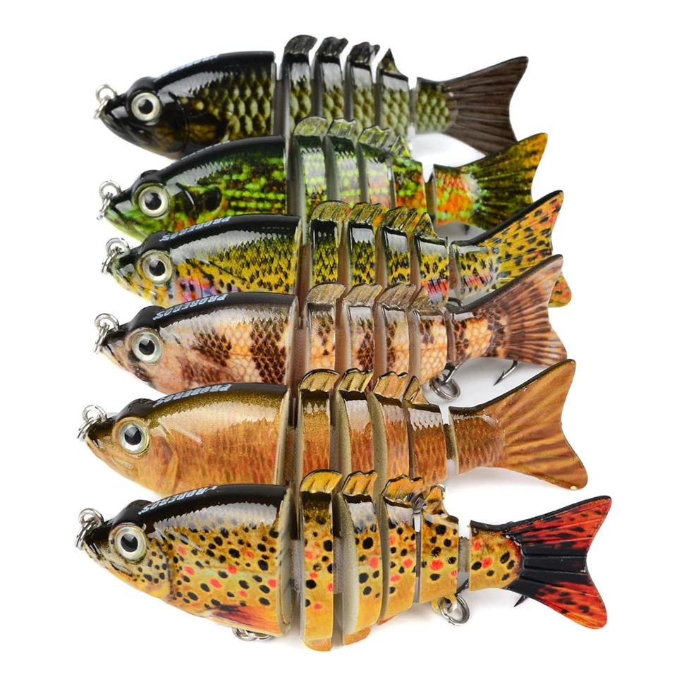 Señuelos de Pesca que se hunden, cebos de sección Minnow, cebo multiarticulado Swimbait Crankbait, aparejos de pesca de carpa, 1 Uds. 10,68G/15,5G - imagen 5