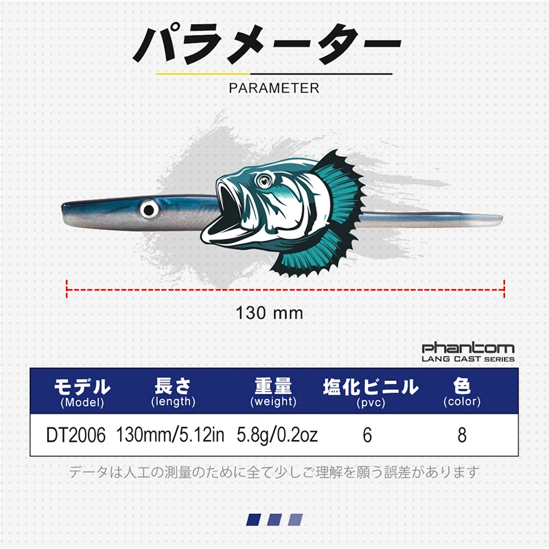 D1 Shad Anguila Crazy Slug Señuelo silicona para trucha lubina - imagen 2