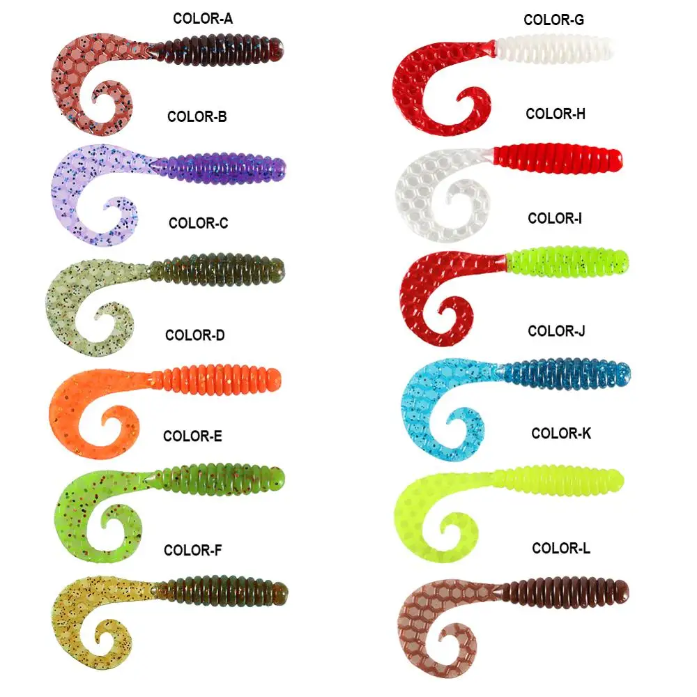 SUNMILE-señuelo de pesca suave Artificial, Wobbler, 55mm/75mm, Shad Souple Leurre Jig, cebo de silicona para perca - imagen 5