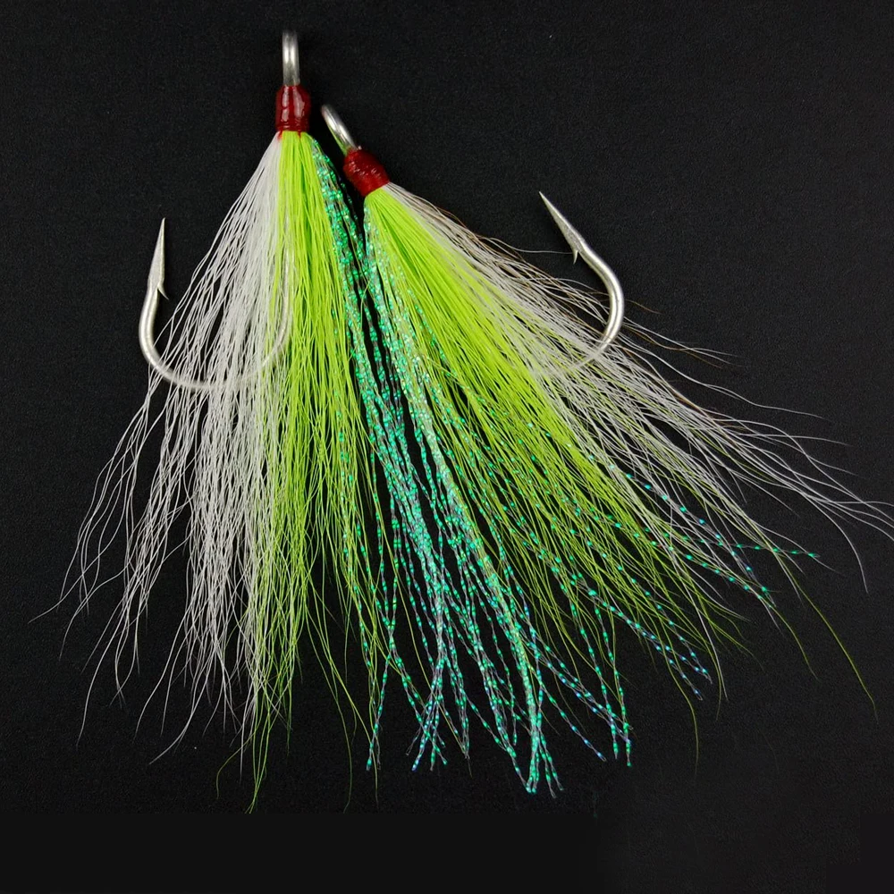 Anzuelos de pesca de cola de pez, accesorios de pesca de agua salada, 30 unidades - imagen 3