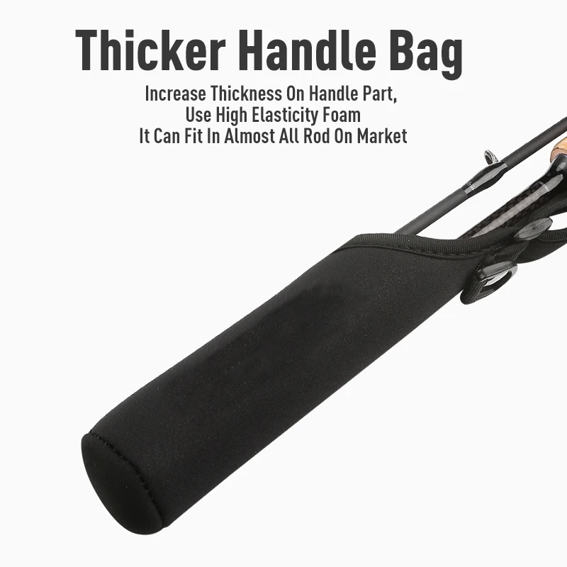 LEYDUN-Cuerda de protección para cañas de pescar, accesorio de 95cm-155cm de longitud, se puede ajustar mejor para la protección, bolsa de almacenamiento - imagen 3